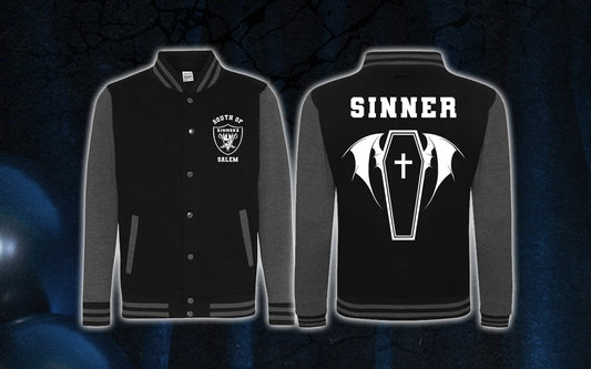 ‘Sinners’ Unisex Varsity Jacket